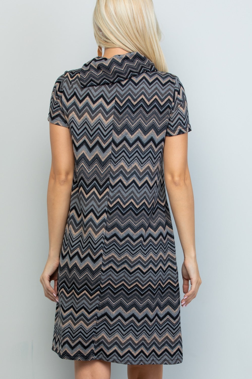 Stripe Print Winter Tunic Dress