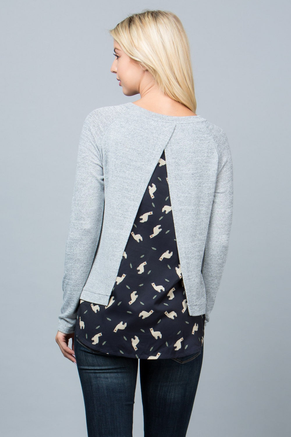 Llama Print Sweater top