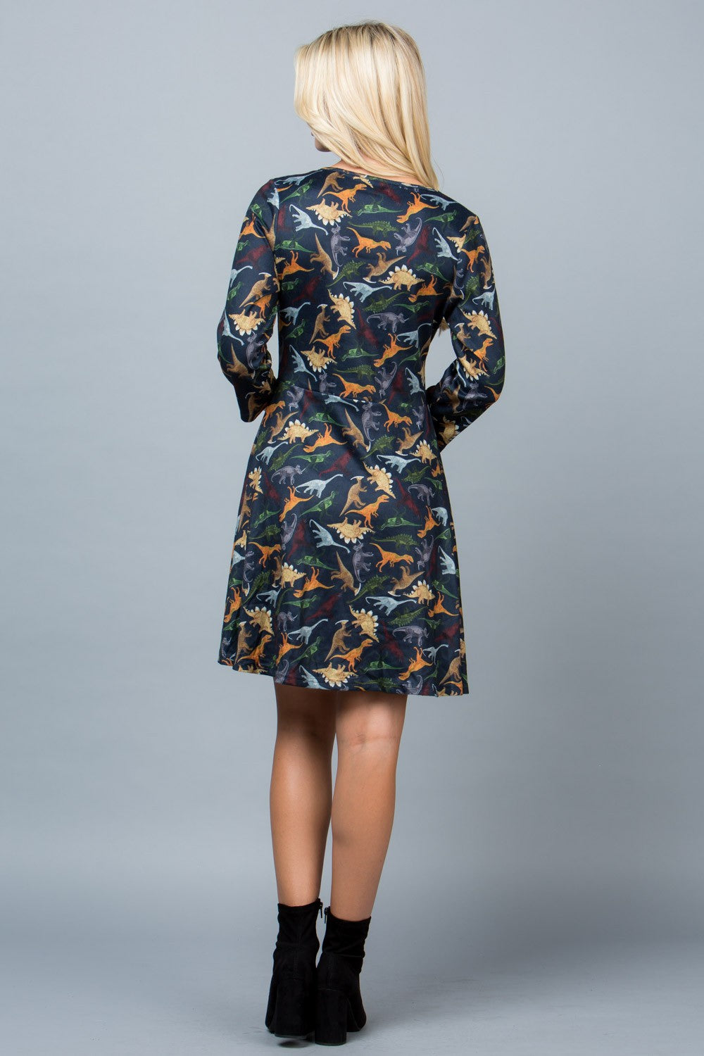 Dino Print Tunic Dress