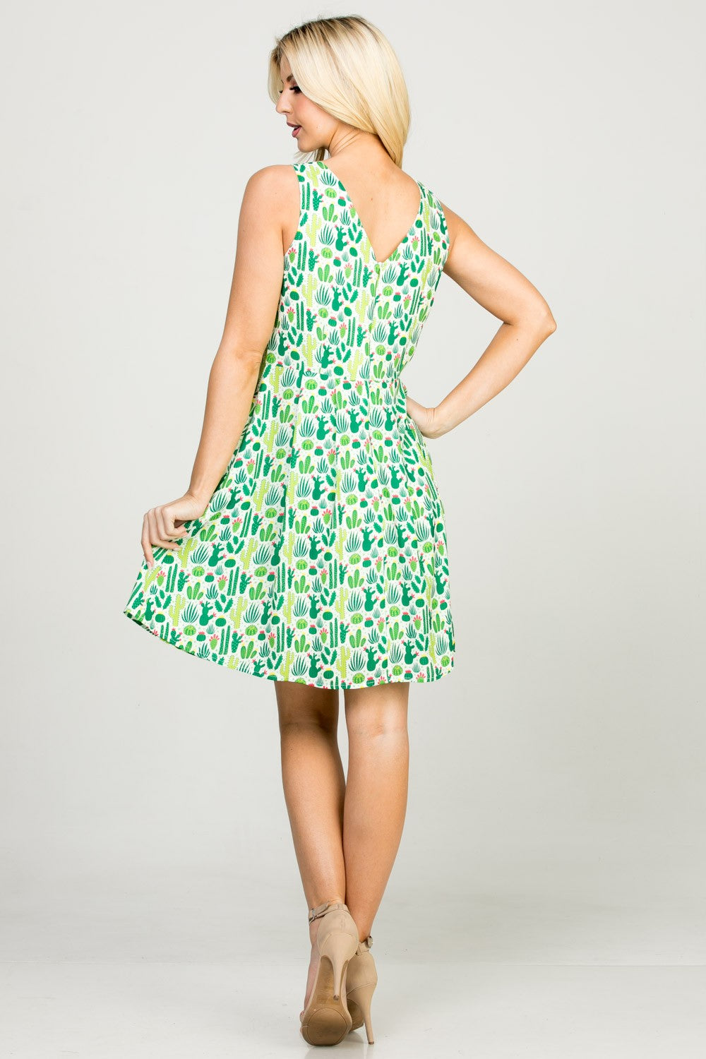 Green Cactus Short Dress