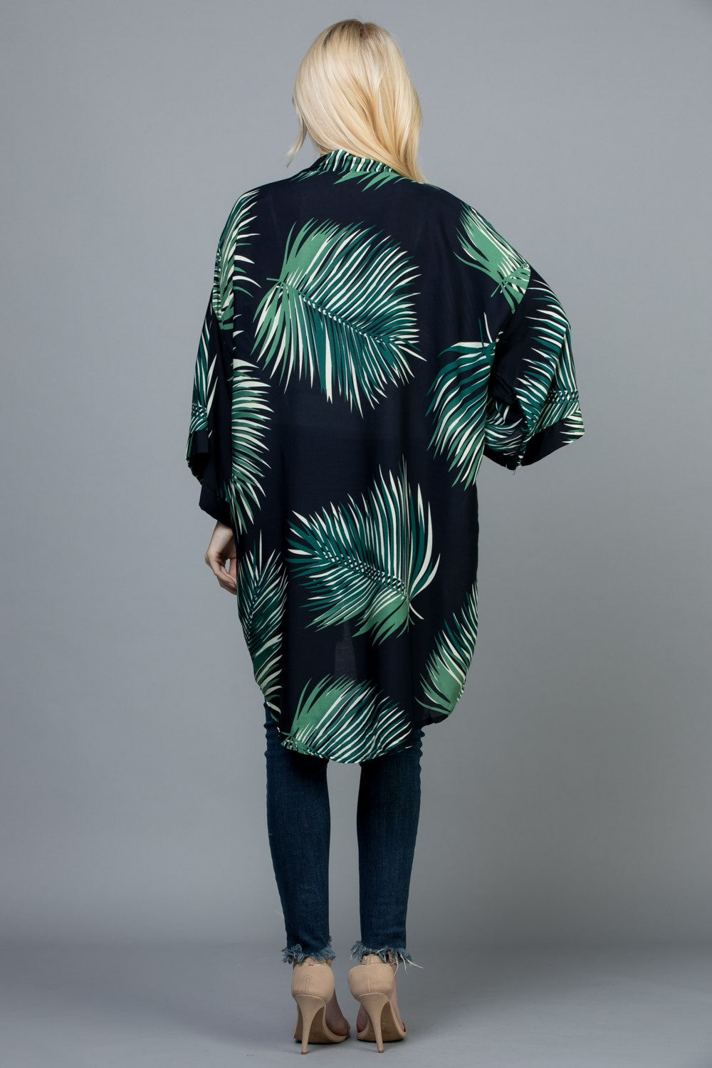 All Over Palm Leaf  kimono