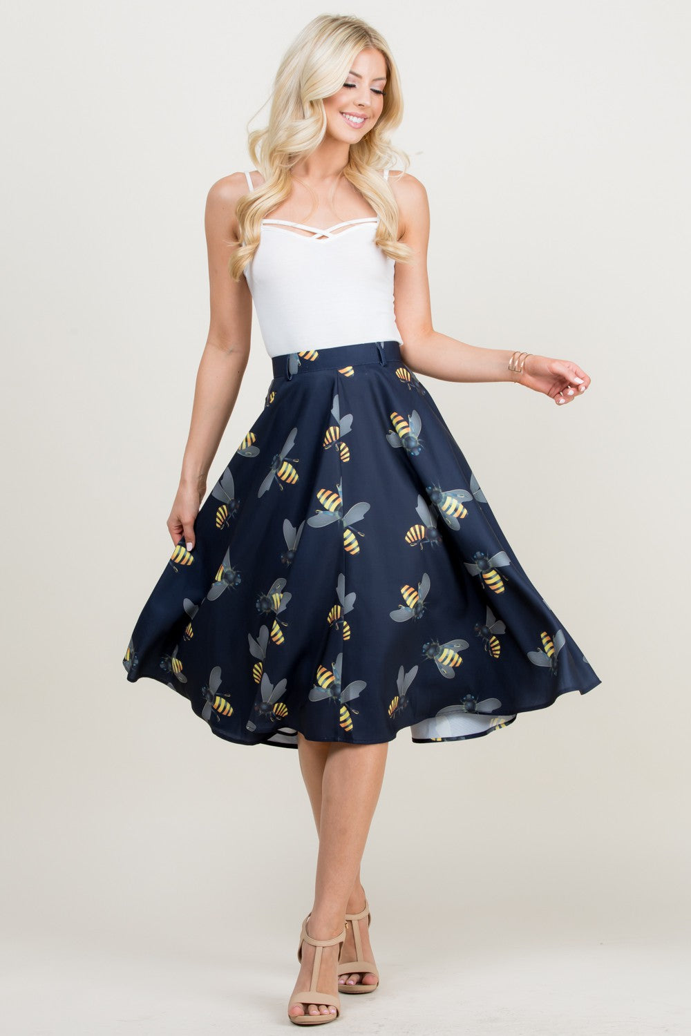 Big Bee Swing Skirt