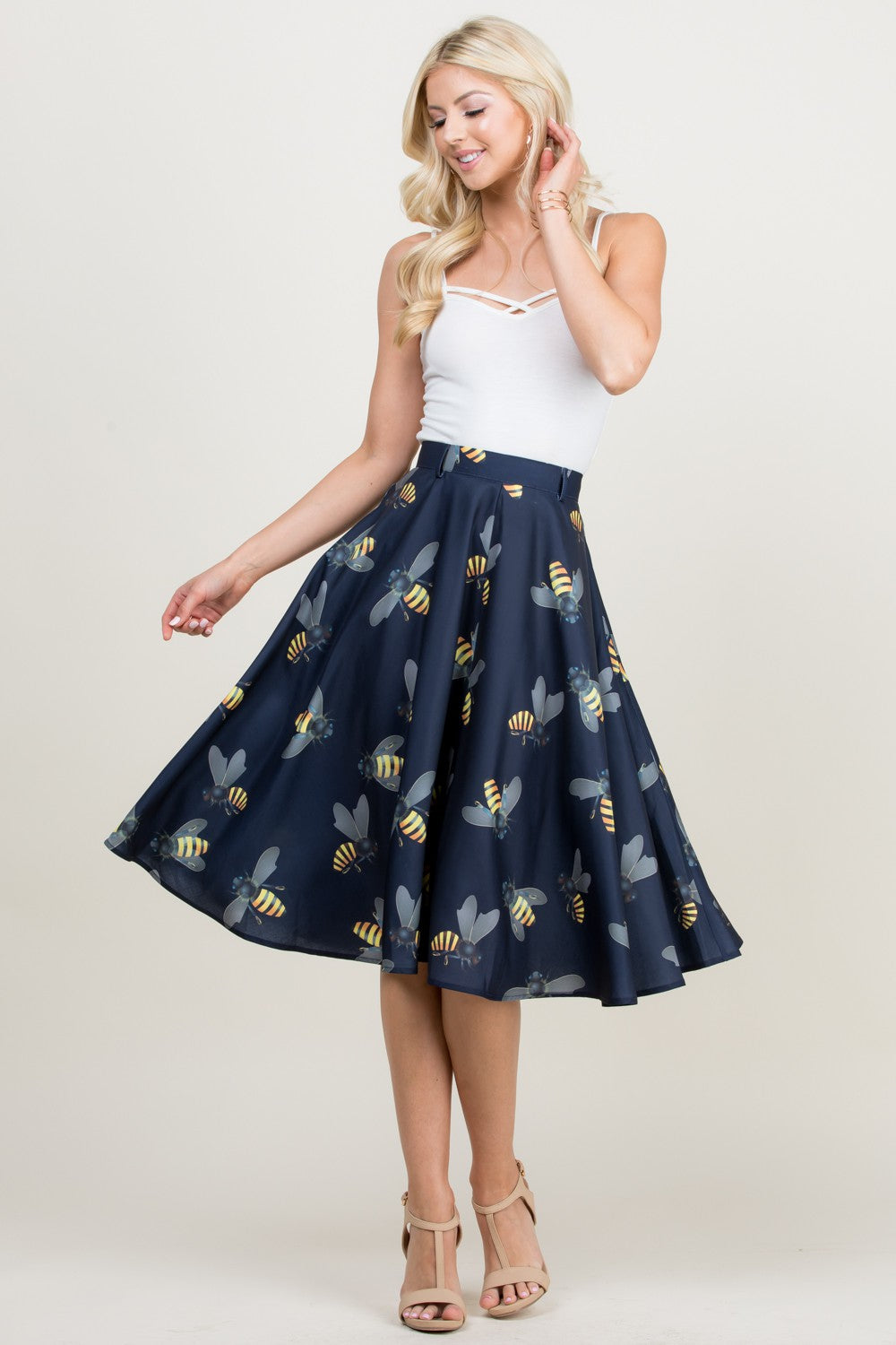 Big Bee Swing Skirt