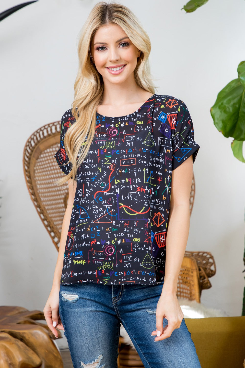 Math Formula  Short Sleeve Top