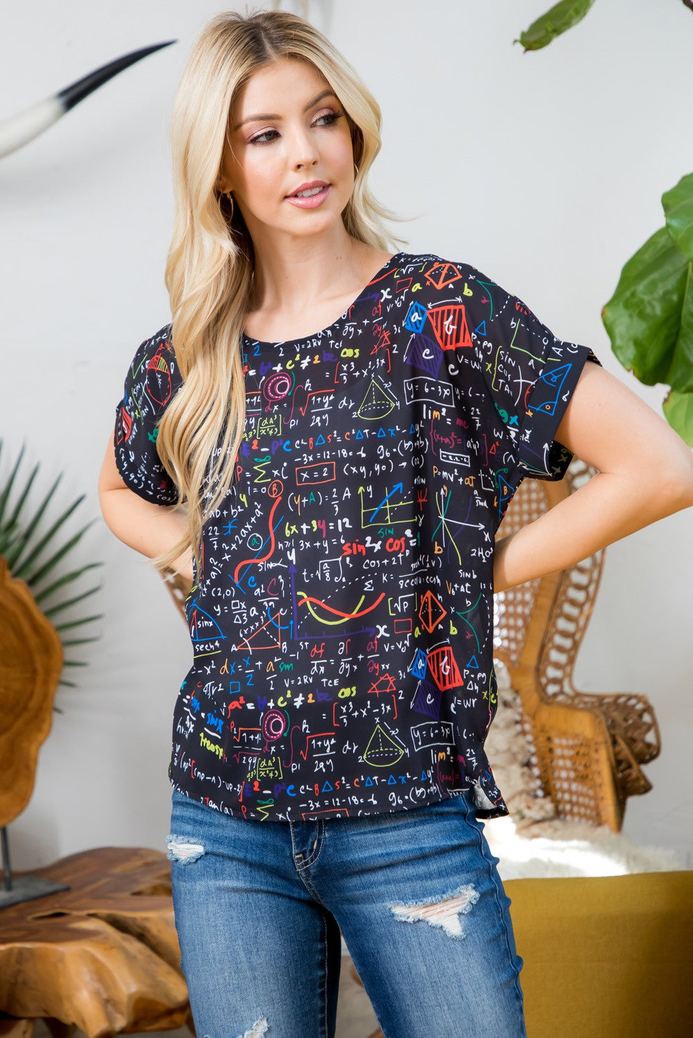 Math Formula  Short Sleeve Top