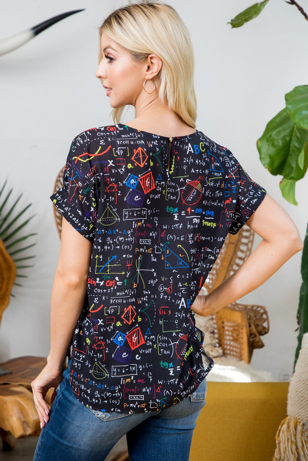 Math Formula  Short Sleeve Top