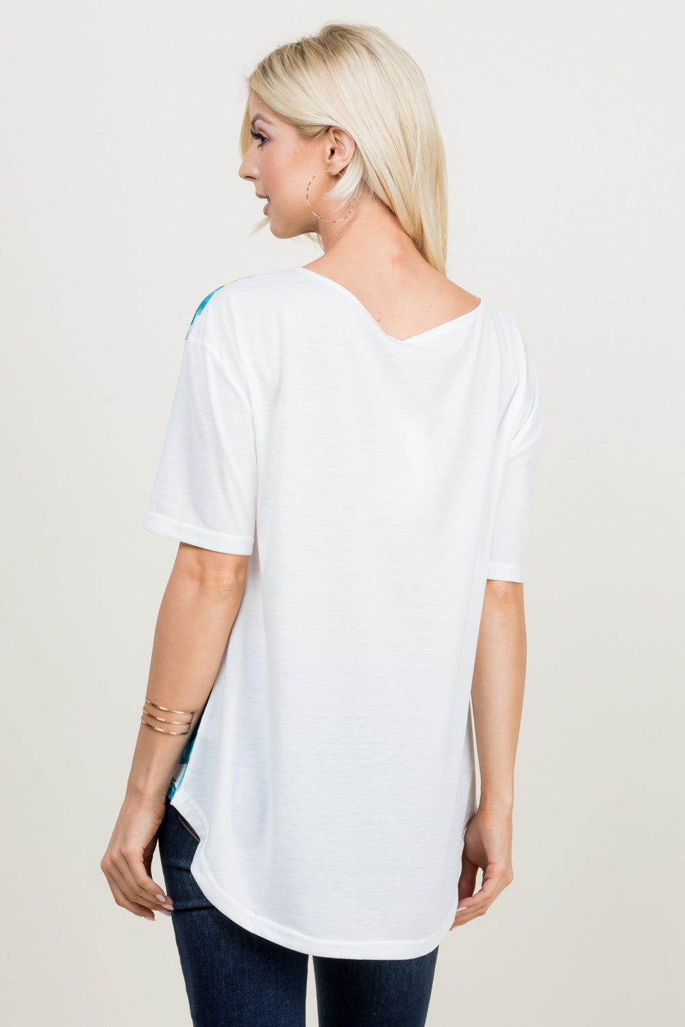 Lemon Print Short Sleeve T-Shirt