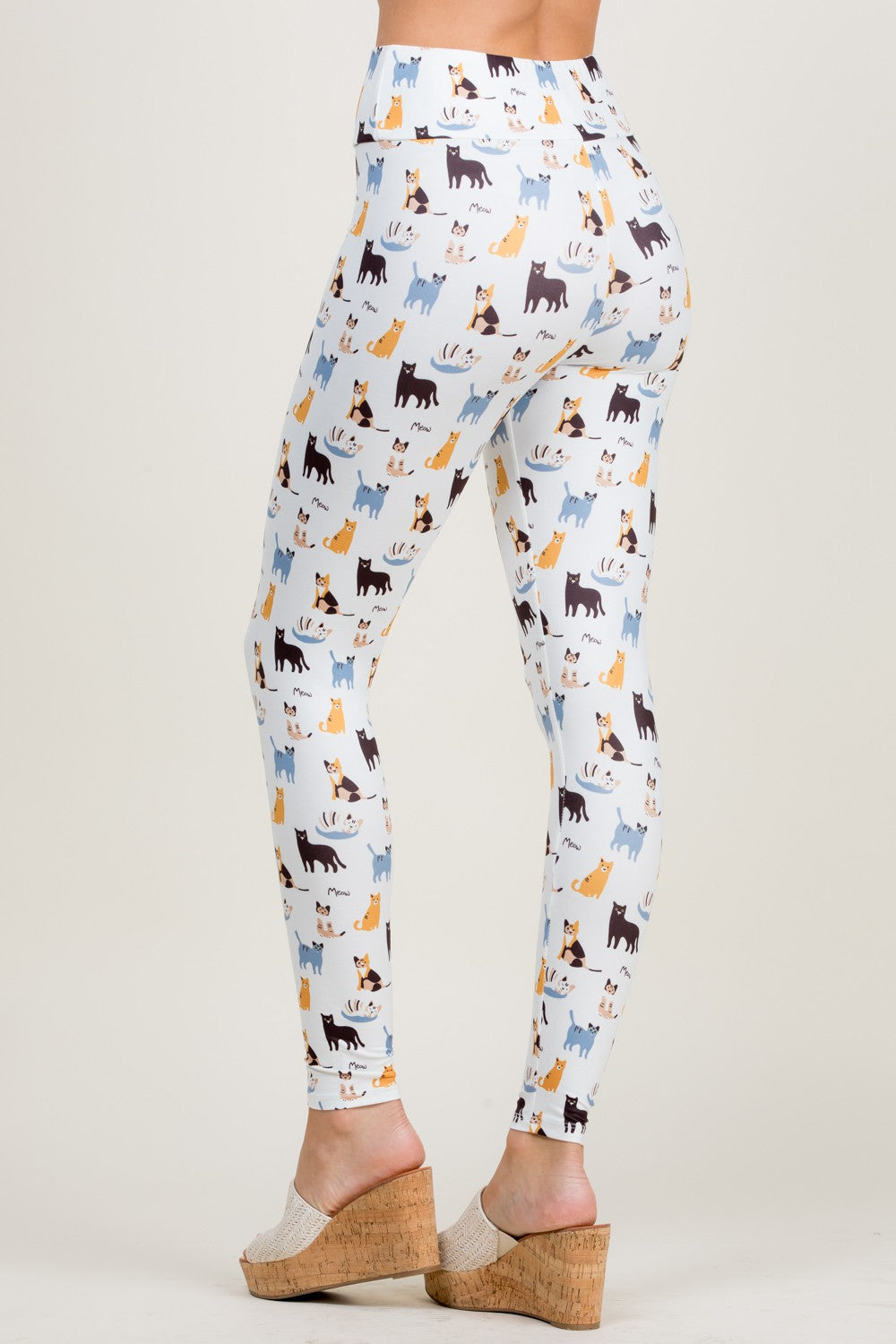 Colorful Cat Print Legging