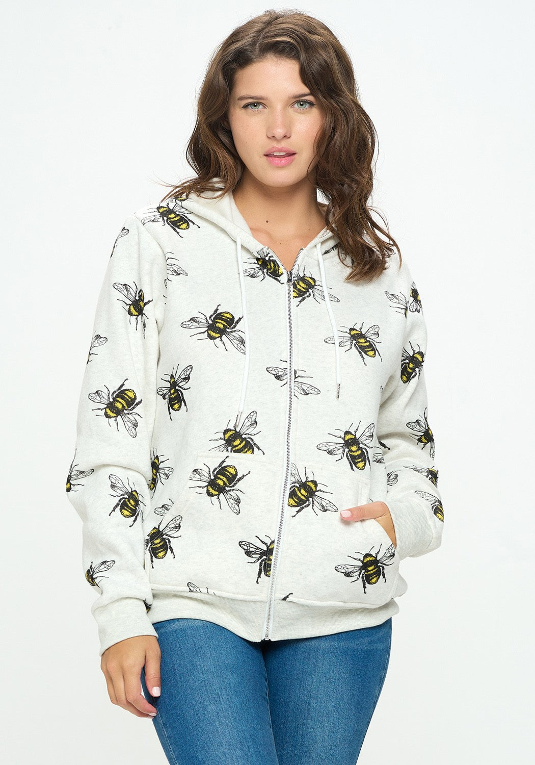 Big Bee Zipper Hoodie