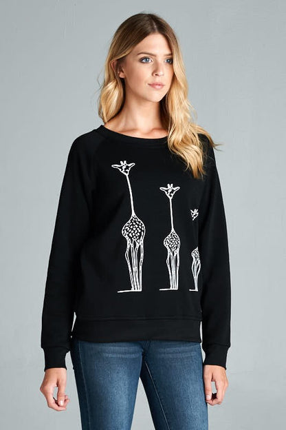 3 Giraffes Sweatshirt