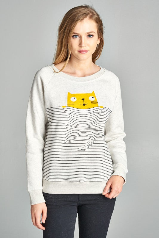 Illusion Cat Sweatshirt