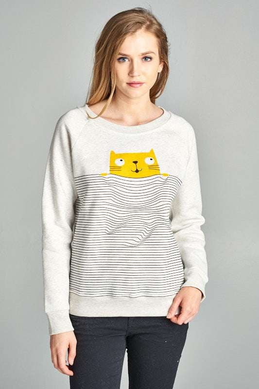Illusion Cat  Sweatshirt