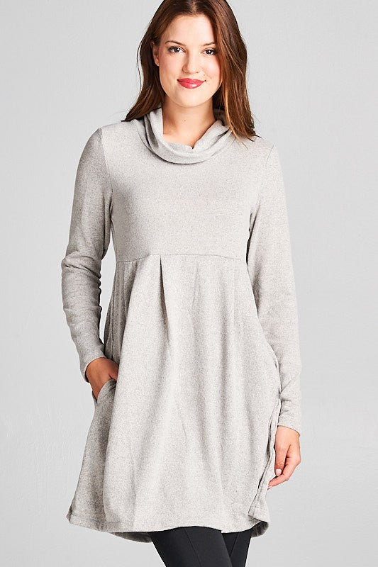 Grey Sweater Tunic Dress