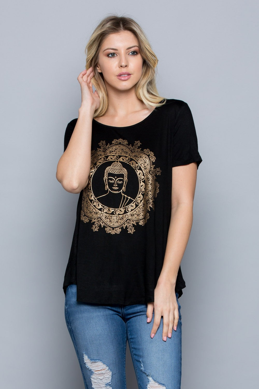 Buddha Mandala Short Sleeve T-Shirt