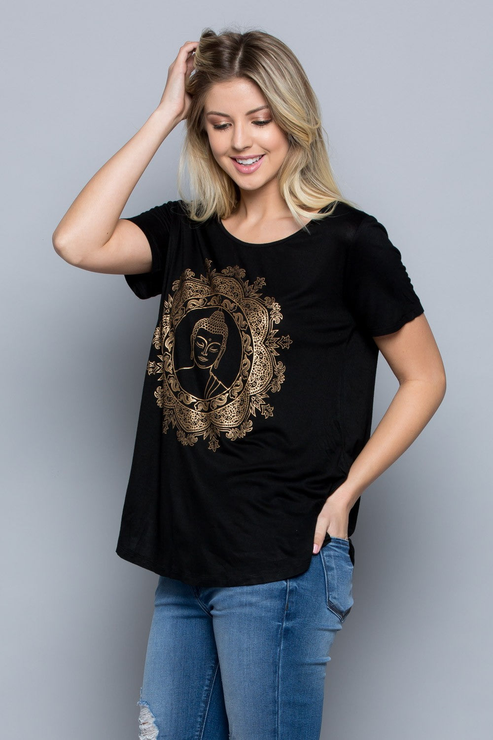 Buddha Mandala Short Sleeve T-Shirt