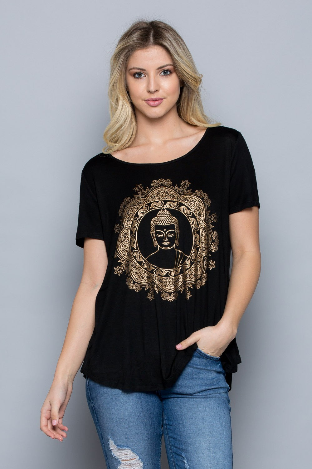 Buddha Mandala Short Sleeve T-Shirt