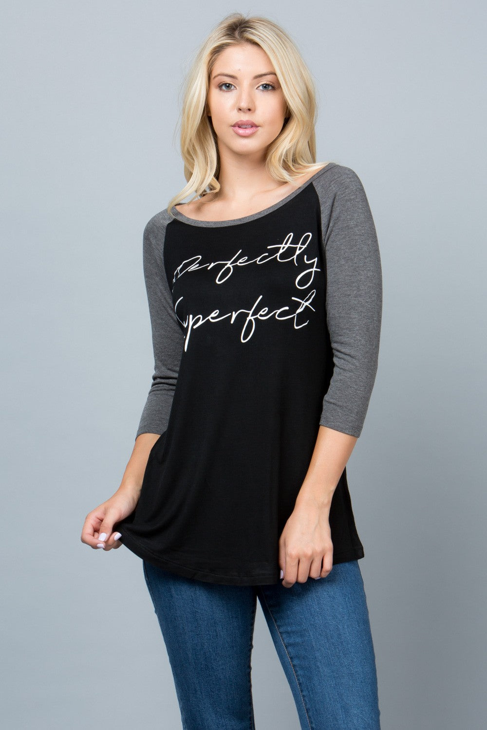 Perfectly Imperfect Raglan Shirt