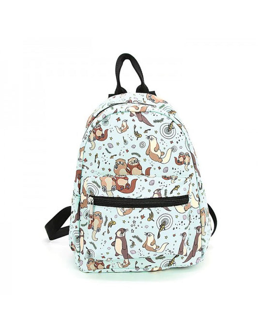 SEA OTTERS MINI BACKPACK IN POLYESTER