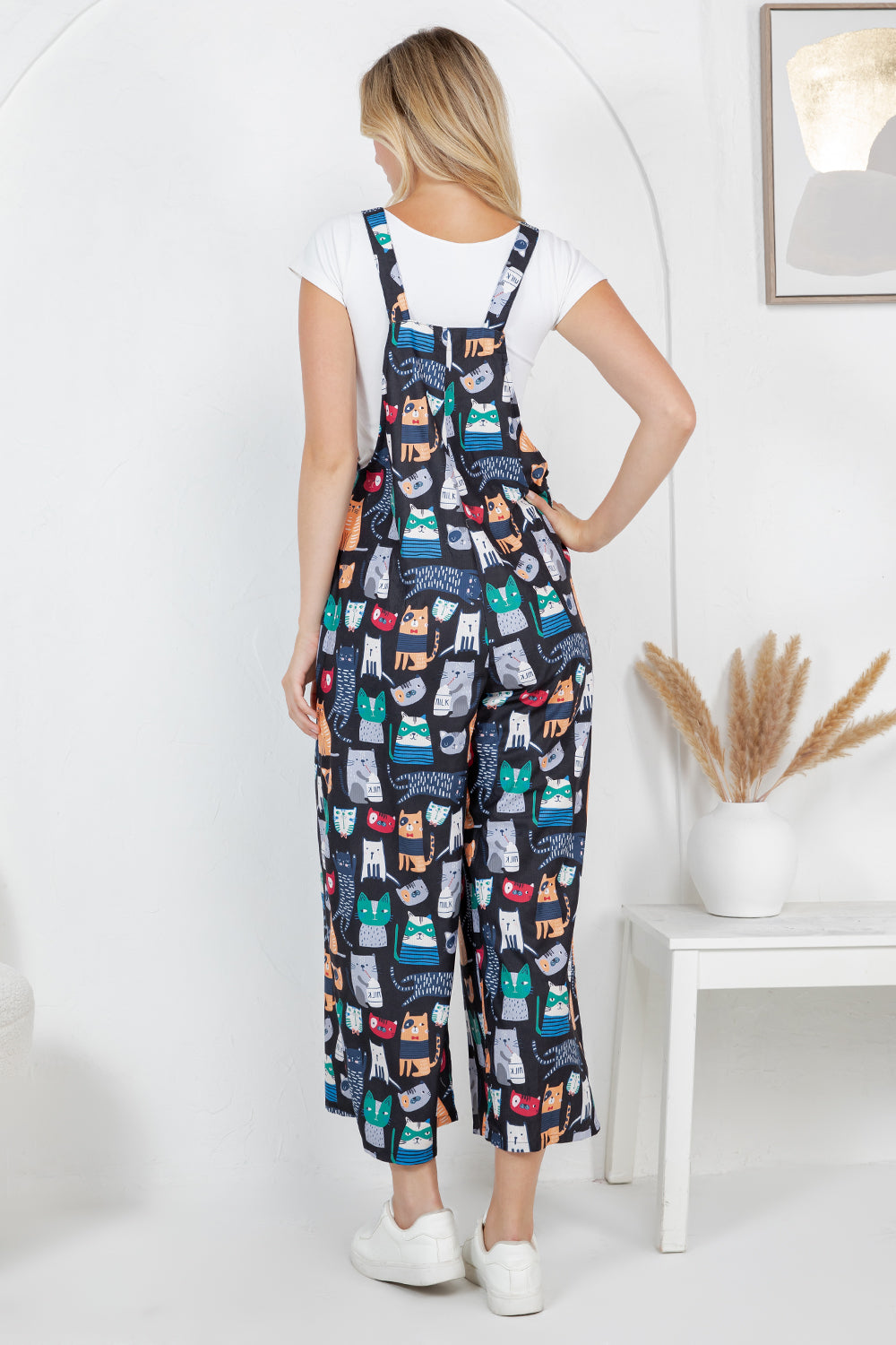 Cats Wide Leg Overall