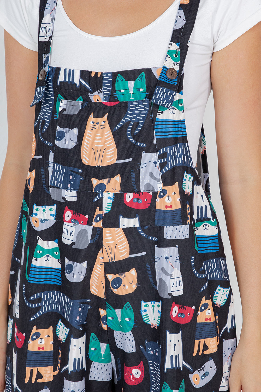 Cats Wide Leg Overall