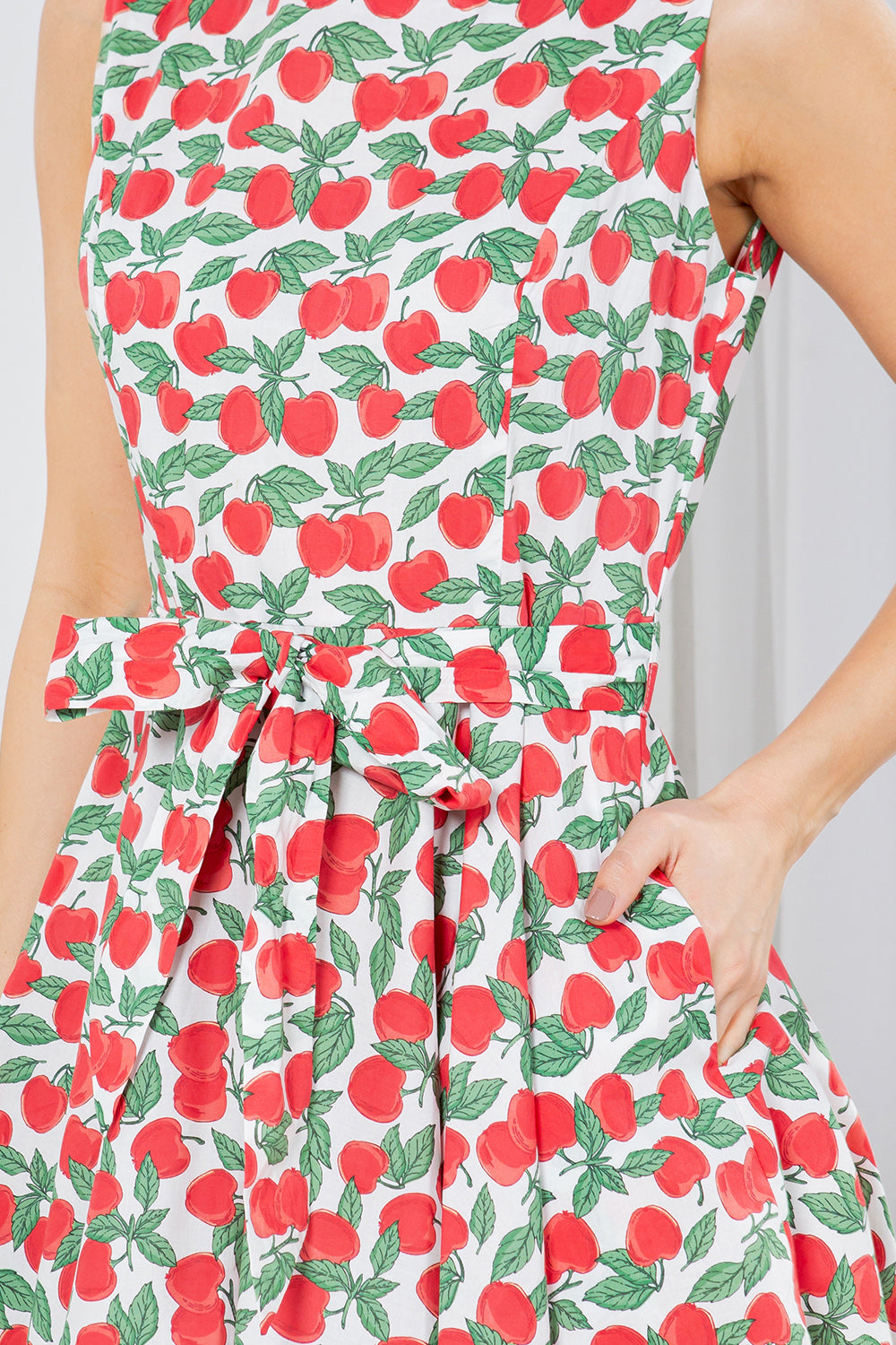 All over Apple Cotton Dress