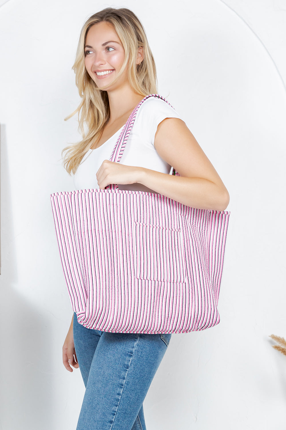 Tiger Quilted Cotton Tote Bag