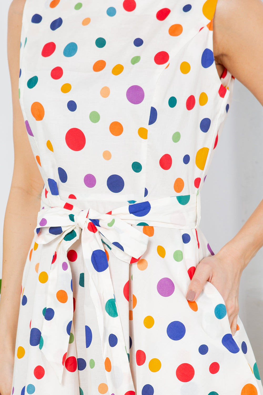Colorful Polka Dot  Dress
