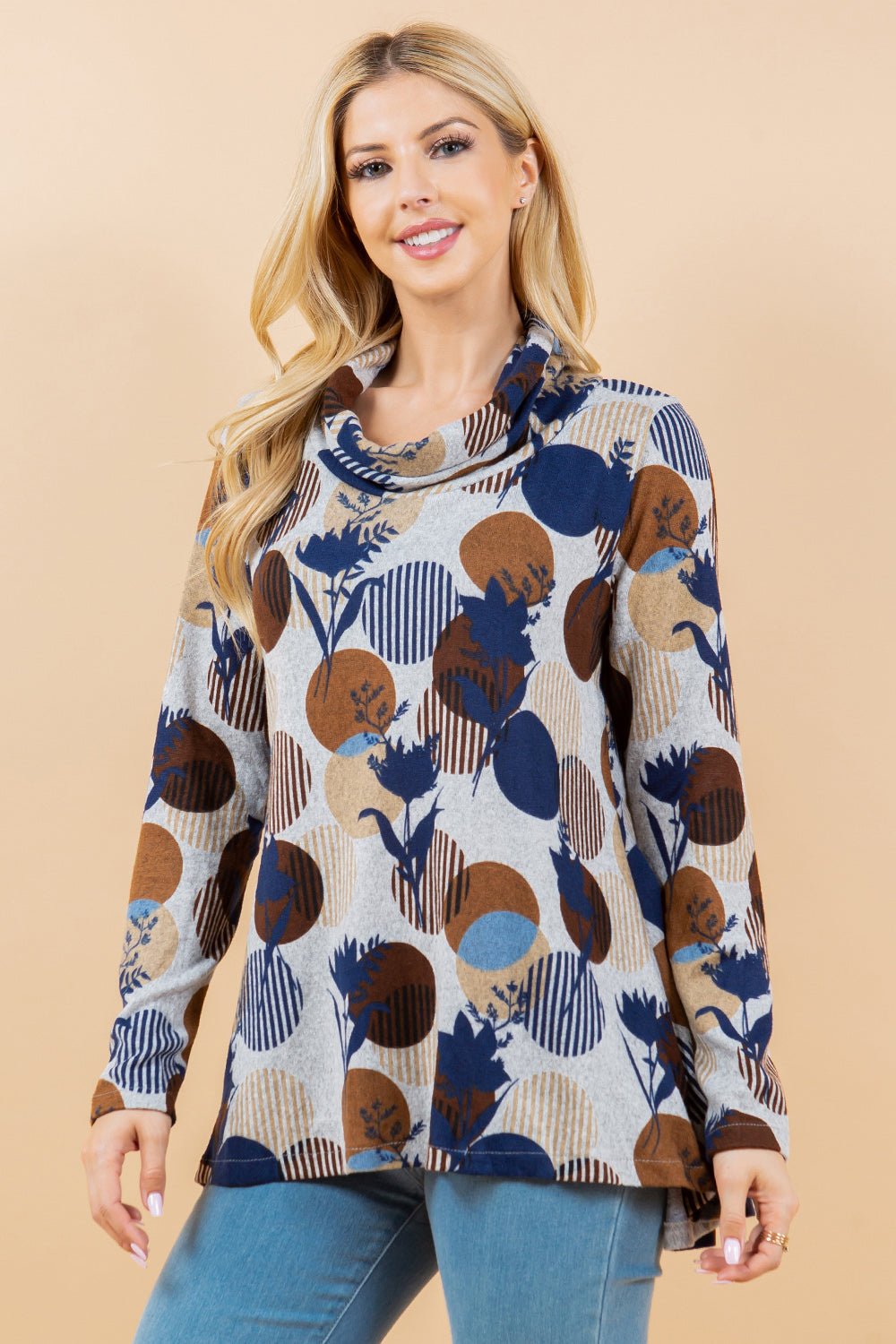 Bohemian Print Tunic Top