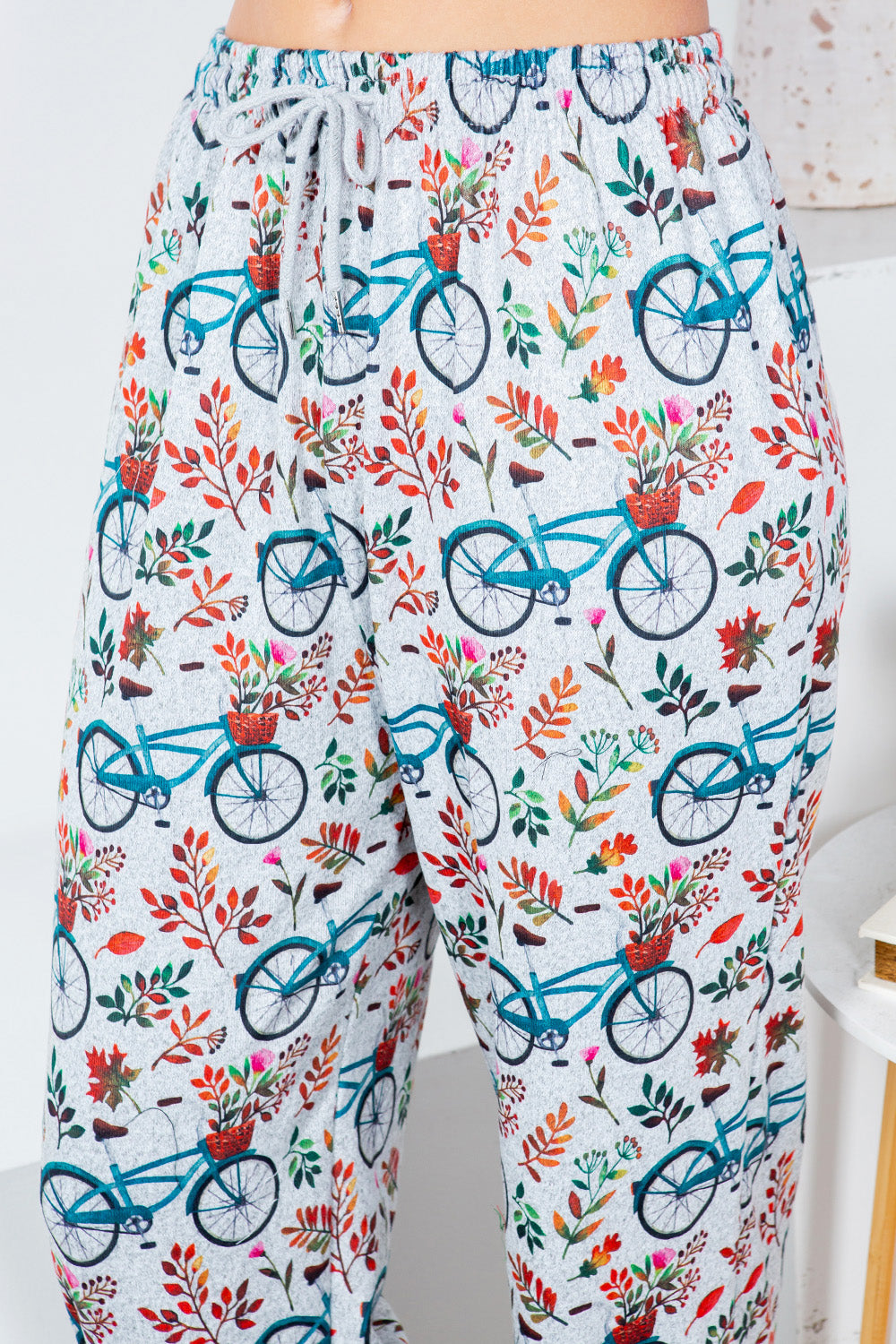 Floral Bicycle Jogger Pant