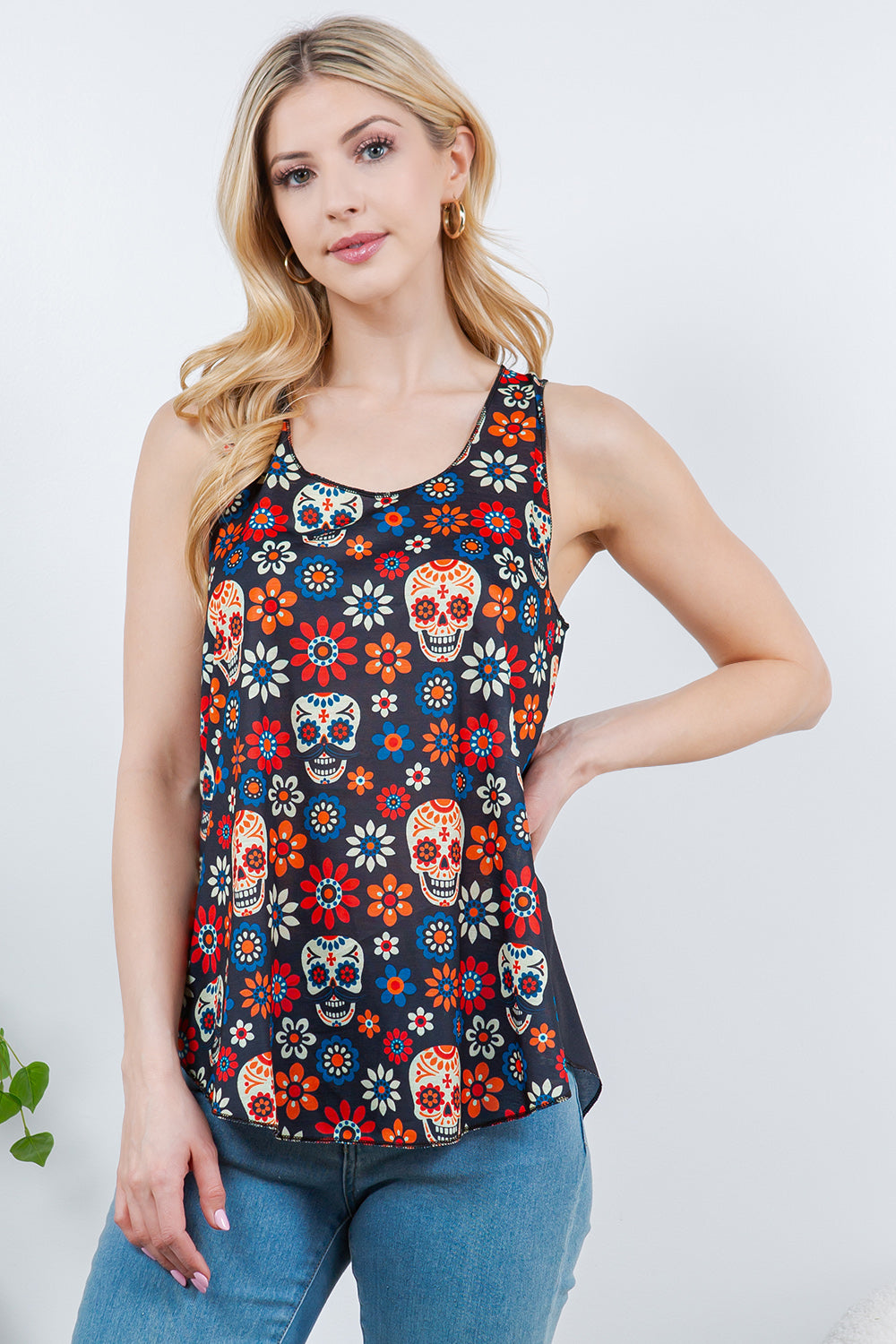 Fiesta Skull Tank Top