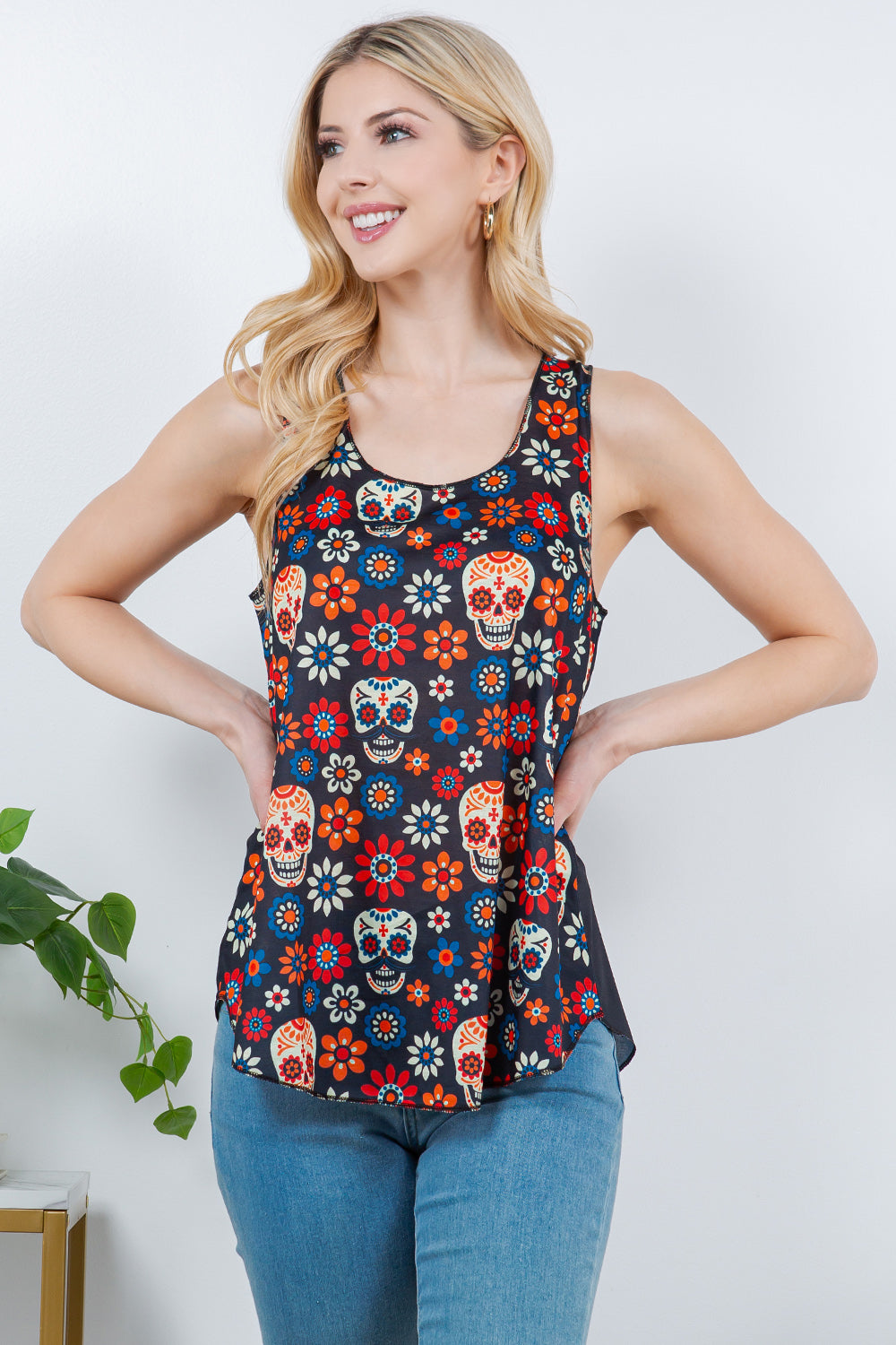 Fiesta Skull Tank Top