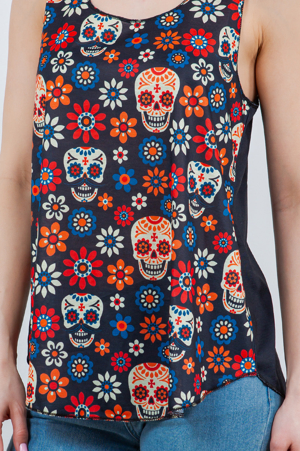 Fiesta Skull Tank Top