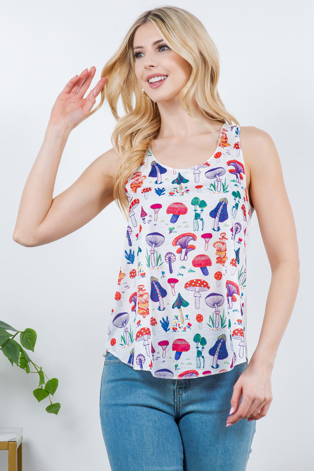 Variety Of Mushroom Tank Top