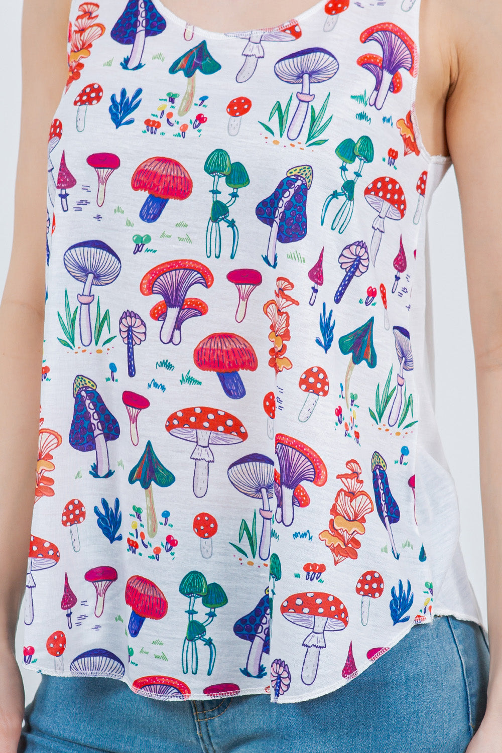 Variety Of Mushroom Tank Top