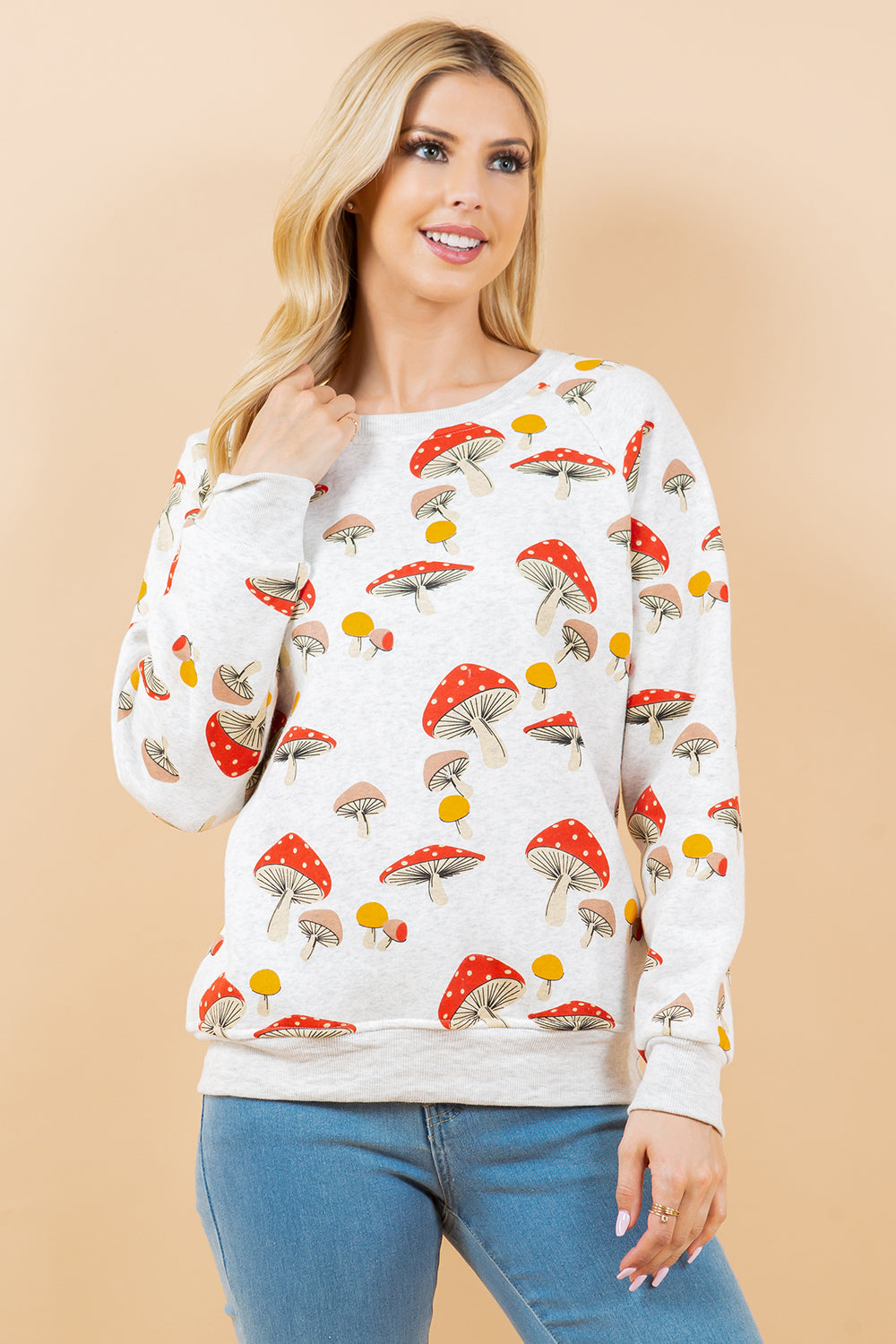 Portobello Mushroom Crewneck Sweatshirt