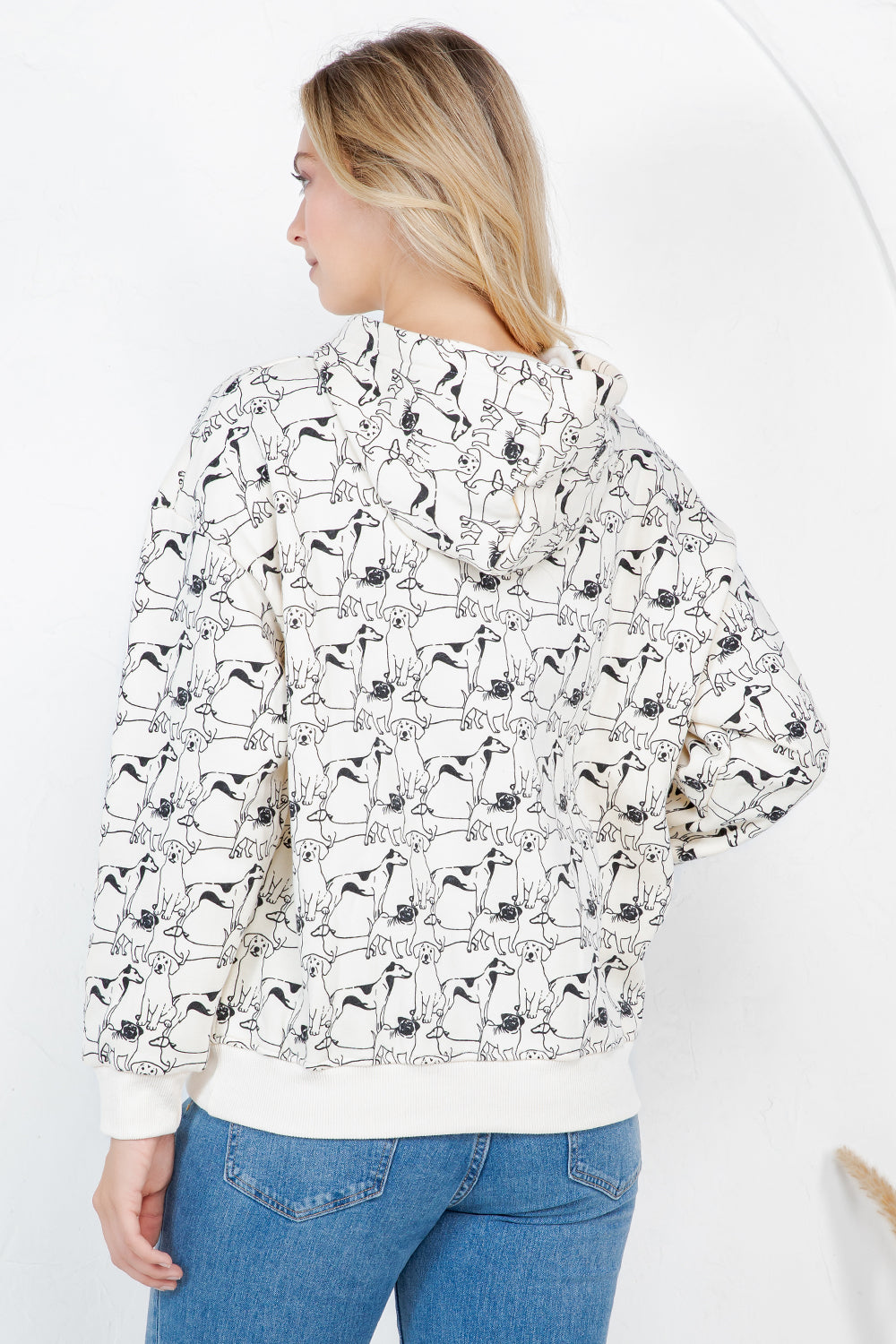 Dogs Pullover Fleece Hoodie
