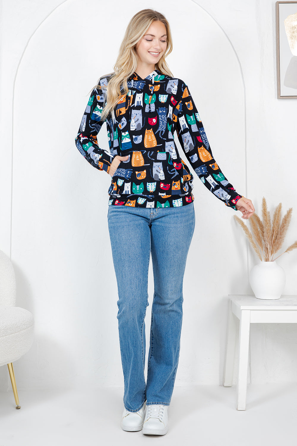 Cat Pullover Hoodie