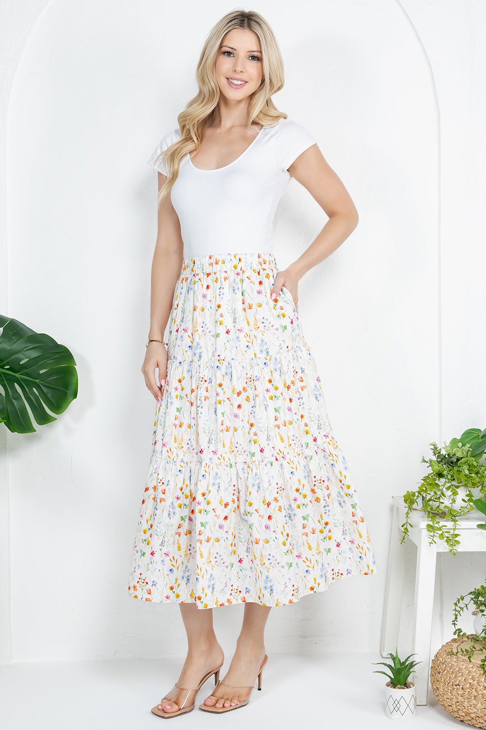 Floral print Skirt