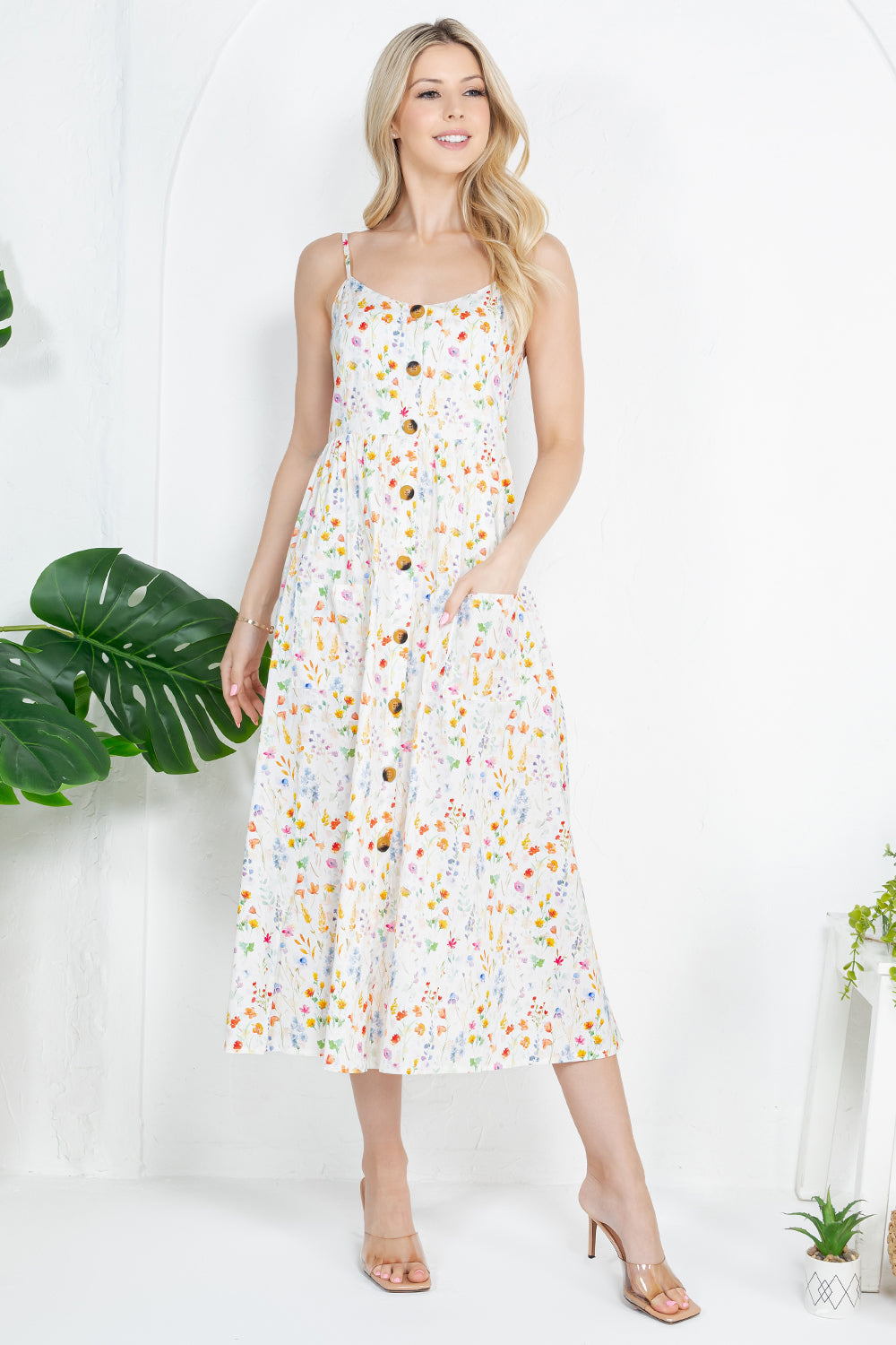 Floral Print Cami Dress