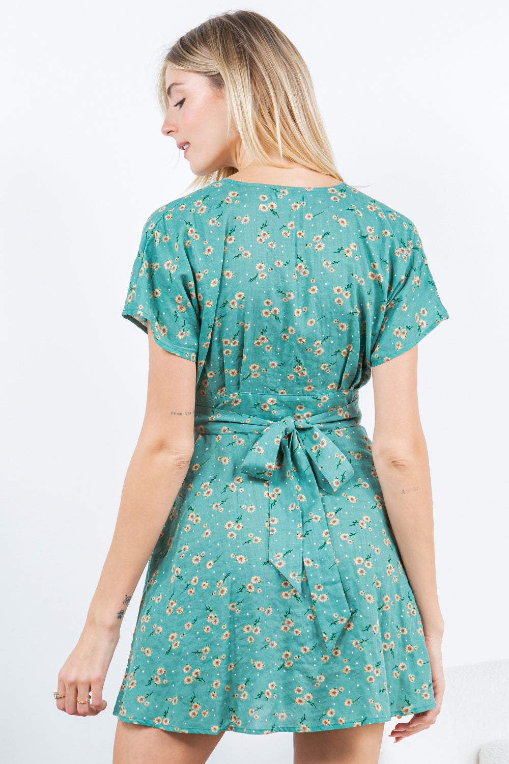 Vintage Floral Short Dress