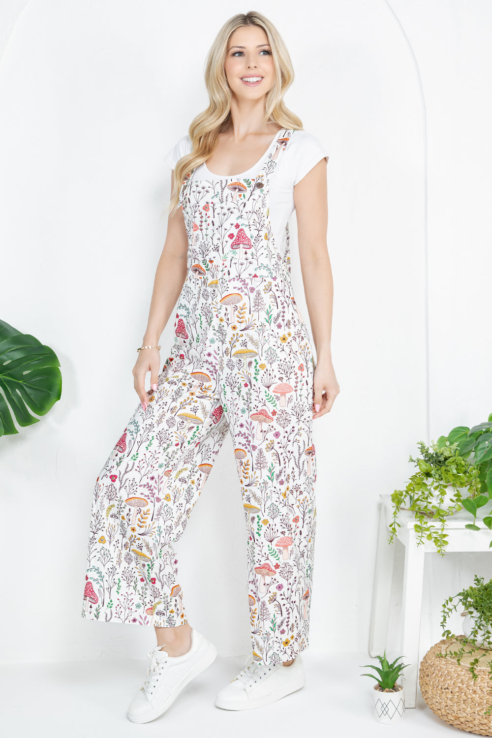 Mushroom Print Overall
