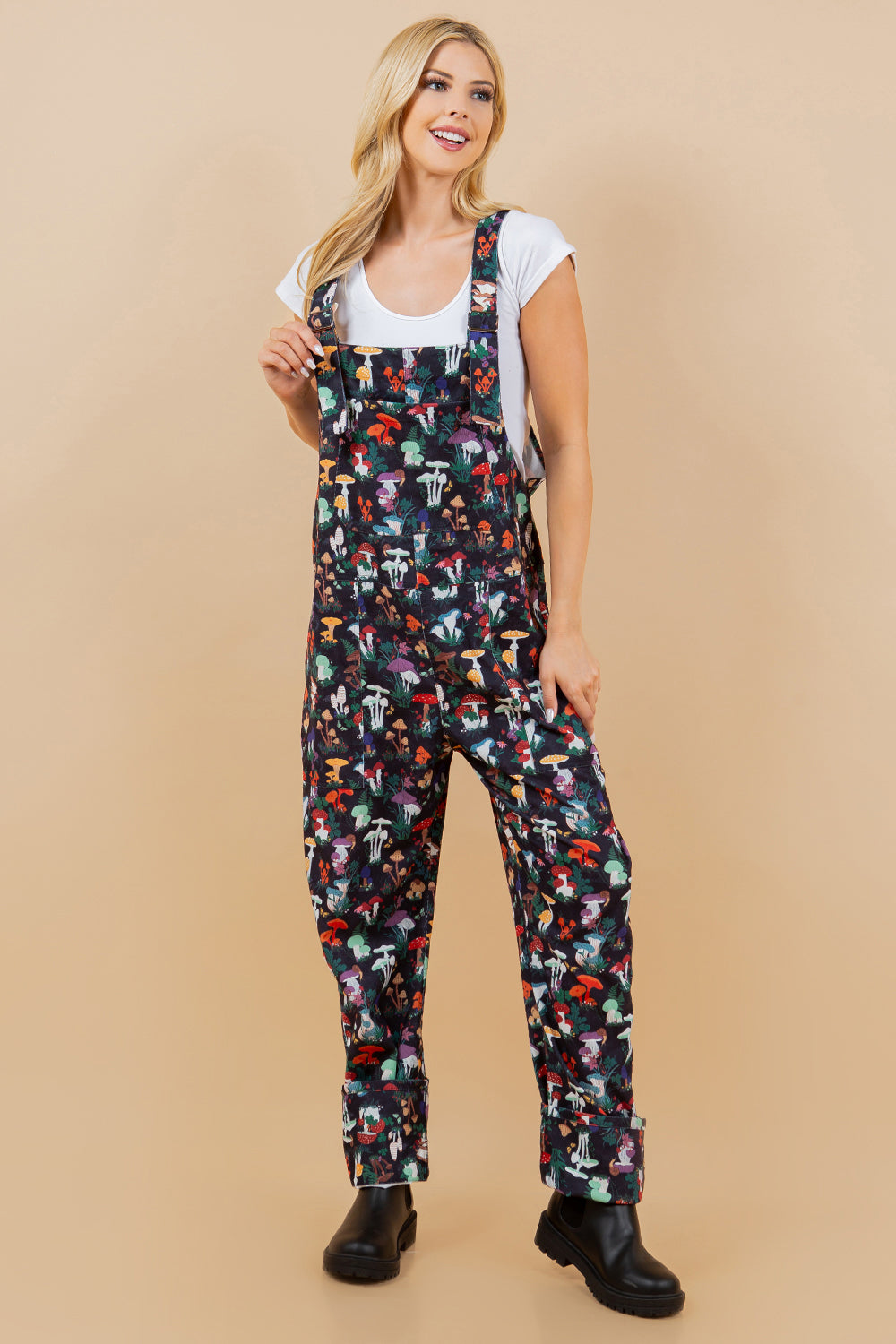 Garden Of Mushroom Plus Size Overall
