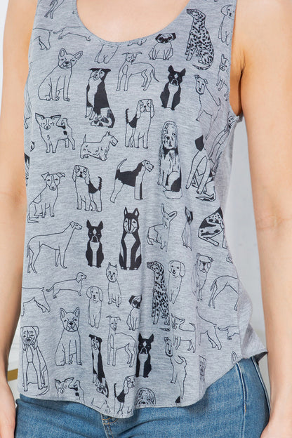 All Over  Dog Tank Top