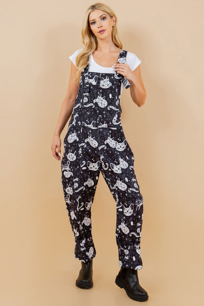 Crystal Cats Overall Jumpsuit