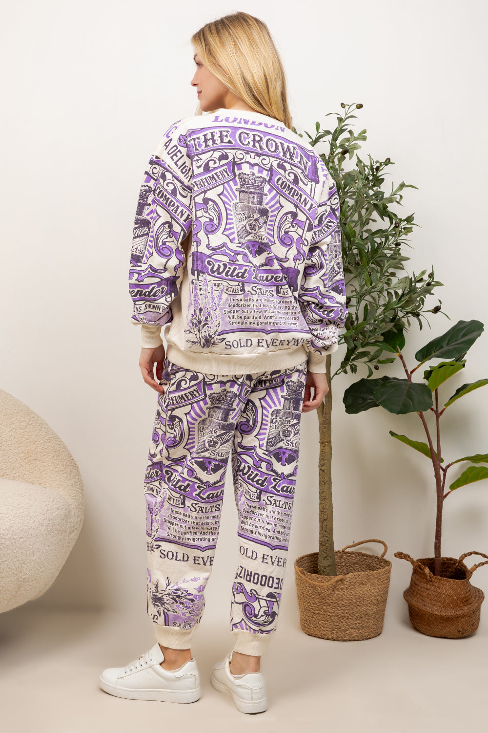 Wild Lavender- Cotton Sweatshirt & Pants