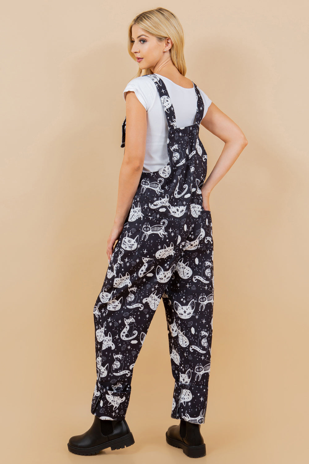 Crystal Cats Overall Jumpsuit