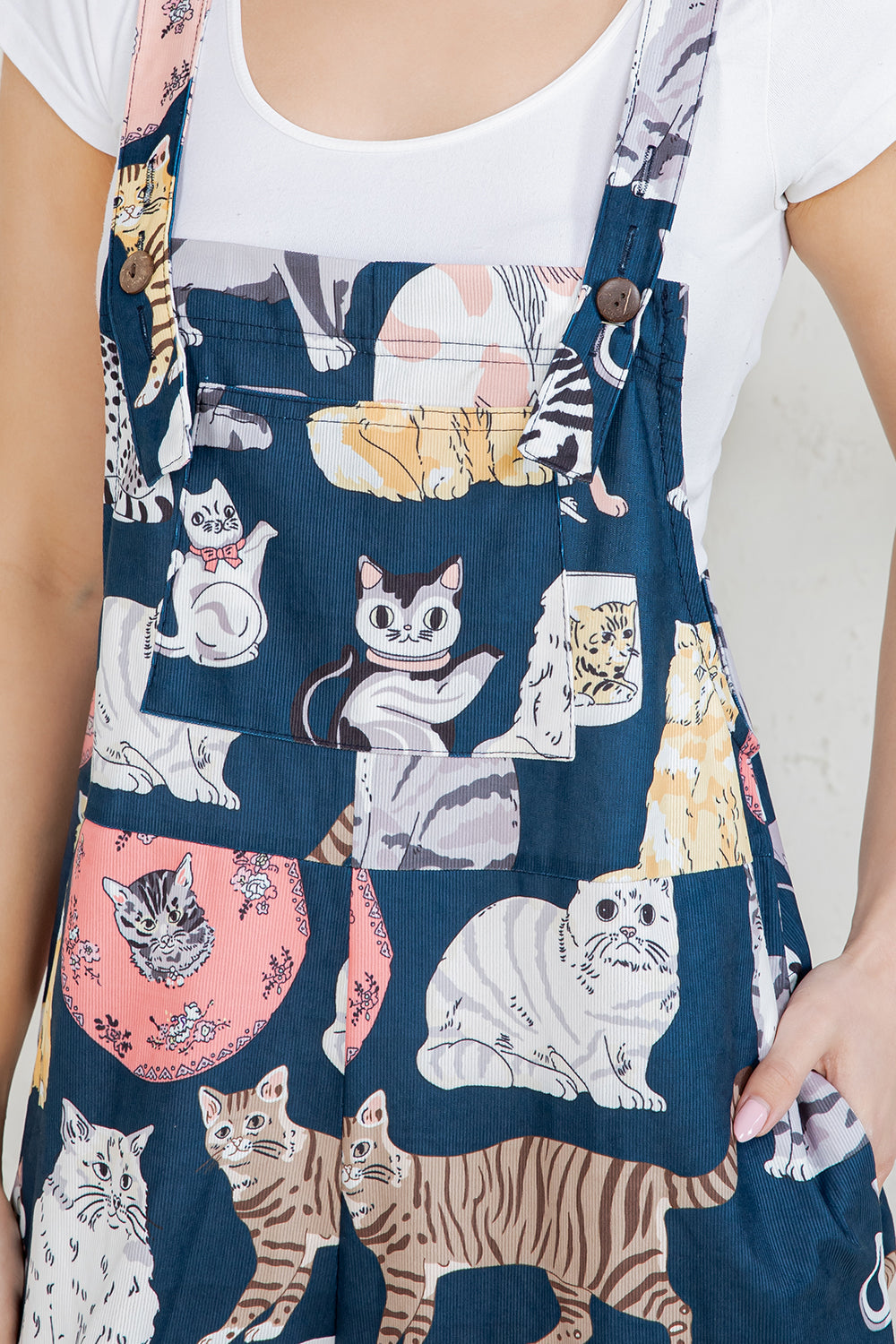 Cats Wide Leg Overall