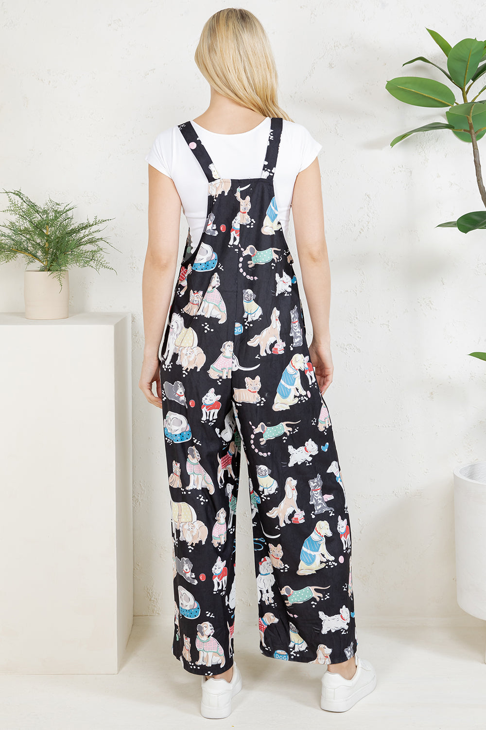Dogs Wide Leg Overall