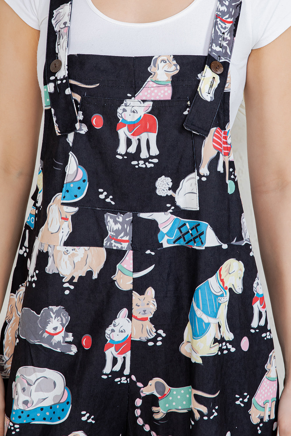 Dogs Wide Leg Overall
