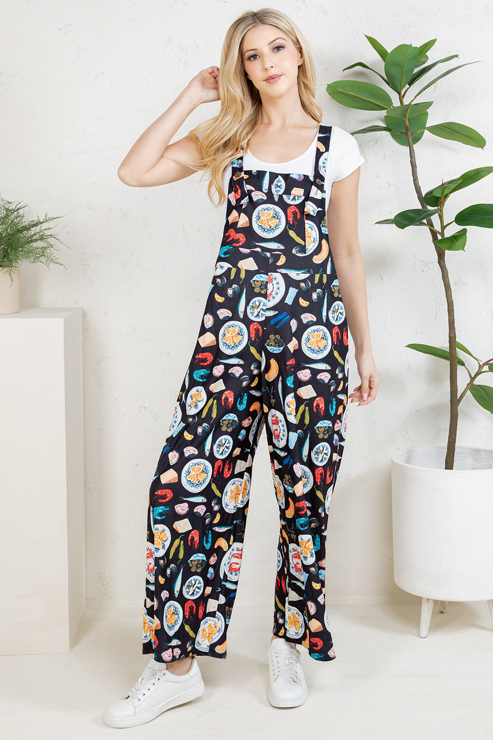 Mediterranean Diet Wide Leg Overall